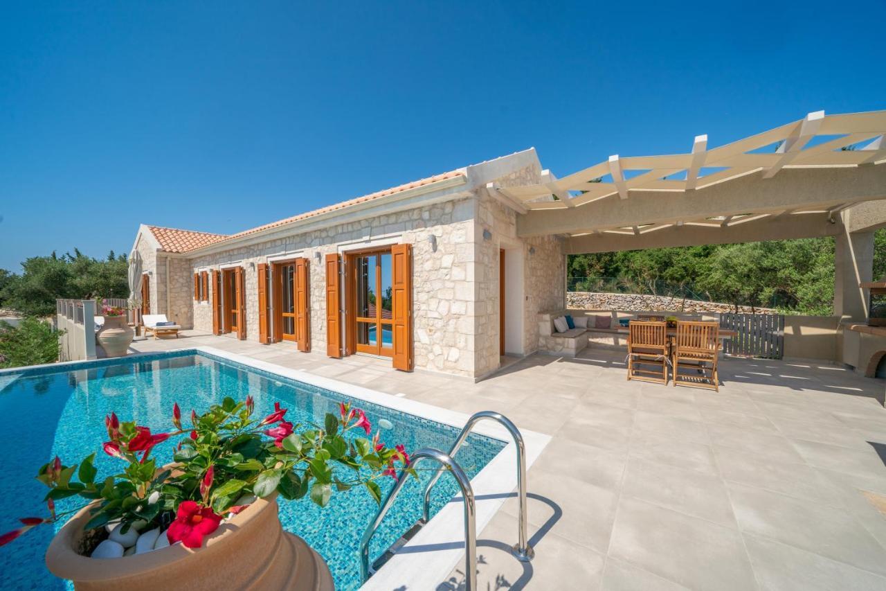 Pitharia Luxury Villa With Amazing Sea Views Khalikerí Extérieur photo